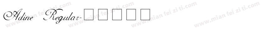 Adine Regular字体转换